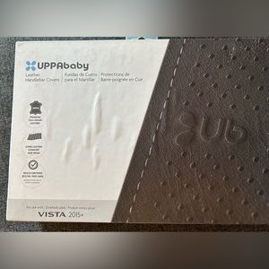 Brand new UPPABaby black Leather Handlebar Covers for VISTA 2015+.